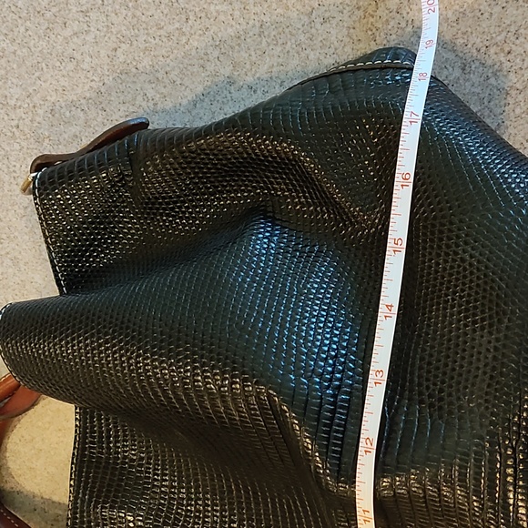 Large black D&B textured leather satchel - Picture 8 of 9